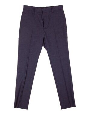 STELLA McCARTNEY Blue Grey Wool Trousers Pants